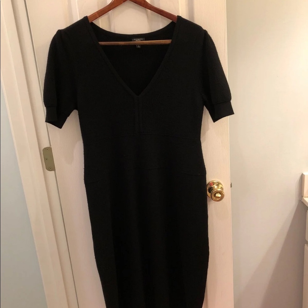 Black sweater dress